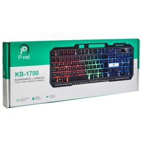 تصویر کیبورد سیمی گیمینگ پی نت P-NET KB-1700 