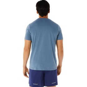 تصویر تی شرت تنیس مردانه اسیکس Asics Big Logo Tee- آبی 