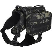 تصویر هارنس سگ جیب‌دار ضد آب و تنفسی | سایز S تا XL مناسب سگ‌های ۲ تا ۵۰ کیلوگرم | بند ایمنی سگ Amorxia 