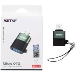 تصویر تبدیل OTG نیتو MicroUSB به USB مدلNT-CN17 ا فلاح نت 