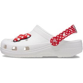 تصویر دمپایی کراکس اورجینال Crocs 208710 208710-119 Disney Minnie Mouse Cls Clg T&ccedil;Children's Slippers White 