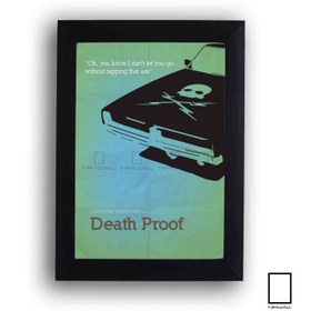 تصویر تابلو مینیمال فیلم ضد مرگ Death Proof از تارینتینو مدل N-22301 