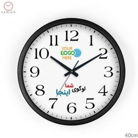 تصویر ساعت دیواری تبلیغاتی برای درج لوگو 