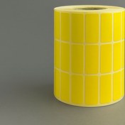 تصویر لیبل کاغذی زرد 15*34 میلی متر 