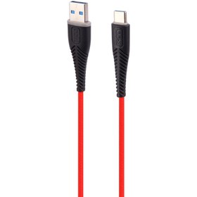 تصویر کابل شارژ و دیتا Type-C برند تسکو مدل TCC351 3A طول 1 متر TSCO TCC351 3A 1m USB To Type-C Cable