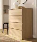 تصویر دراور ۴ کشو تمام چوب مدل A111 