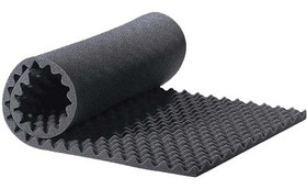 تصویر عایق صوتی شانه تخم مرغی الاستومری - 8 مترمربع / 19 میلیمتر elastomeric rubber foam sound insulation