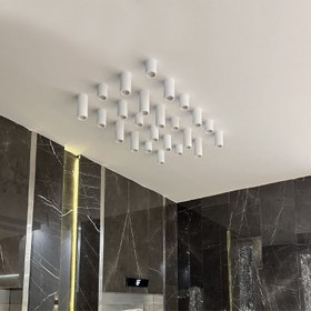 تصویر چراغ گچی مدل تیوب {قطر 7 سانتی متر} 