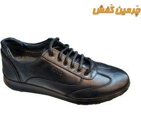 تصویر کفش تمام چرم اسپرت مردانه رخشی مدل اکو ( ecco ) کد 20377 Rakhshi leather shoes Ecco model