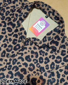 تصویر شومیز مخمل کبریتی پلنگی 