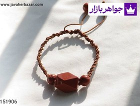 تصویر دستبند سنگی جاسپر خوش طرح زنانه کد 151906 