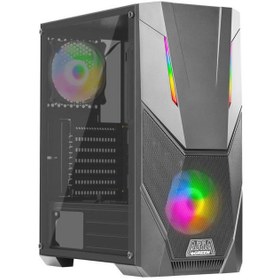 تصویر کیس کامپیوترگرین Aria ARGB Mid Tower مشکی Green Aria ARGB Mid Tower Black Computer Case