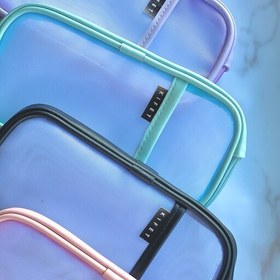 تصویر جامدادی شفاف پاستلی کیفت 