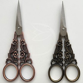 تصویر قیچی گلدوزی آنتیک مدل 209 