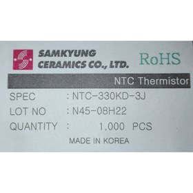 تصویر ترمیستور NTC-330KD-3J 330KOHM 3MM 5% 