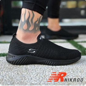 تصویر کفش کتونی مردانه مدل اسکیچرز جورابی skechers (پرداخت درب منزل) کد 1469 