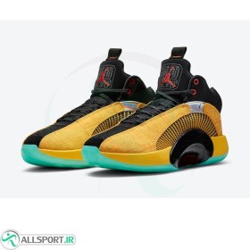 تصویر کفش بسکتبال ایرجرد ن طرح اصلی Air Jordan 35 Yellow 