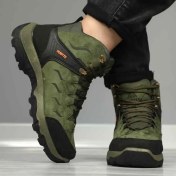 تصویر کفش کوهنوردی هامتو مدل ساقدار سبز 