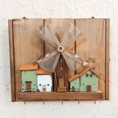 تصویر کاور جعبه فیوز چوبی طرح دهکده رویایی کد 52742F 