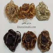 تصویر موی عروسک فر کوتاه 10 سانت گیسو 