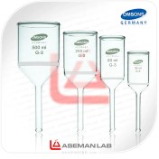 تصویر قیف بوخنر شیشه ای صافی دار سنتر گلاس برند OMSONS GERMANY 