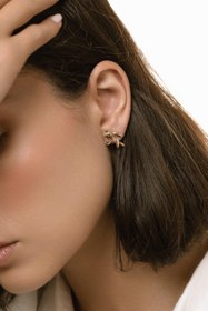 تصویر گوشواره برگ زیتون 