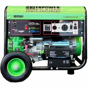 تصویر ژنراتور برق گازسوز مدل cc9000-NG/LPG green power gas generator CC9000-NG/LPG