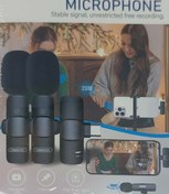 تصویر میکروفون یقه ای بی سیم ترانیو مدل T-M19 Tranyoo T-M19 Wireless Microphone