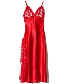 تصویر لباس خواب زنانه ساتن بندی ان بی بی 3704 قرمز | ان بی بی | NBB 