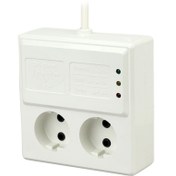 تصویر محافظ برق یخچال و فریزر ۲ خانه با کابل ۱٫۵ متری 