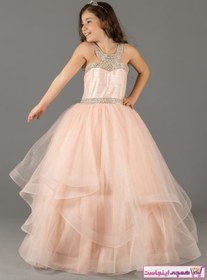 تصویر خرید نقدی لباس مجلسی دخترانه برند Mileny رنگ صورتی ty38993958 