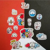 تصویر برچسب بی تی اس بی تی 21 مدل آرجی پک 15 عددی RJ bts bt21 stickers