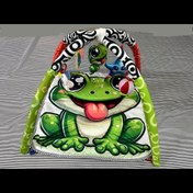 تصویر تشک بازی مخمل مدل قورباغه 