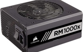 تصویر منبع تغذیه کورسیر RM1000X ظرفیت ۱۰۰۰ وات کاملا ماژولار ۸۰ پلاس گلد 