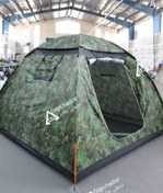 تصویر چادر ۸ هشت نفره چریکی عصایی vip طرح هلال احمر دیجی چادر Camp 8 eight-person cane vip red crescent travel tent