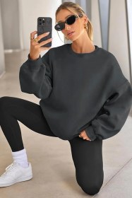 تصویر دورس زنانه ترک Women's Basic Oversize Sweatshirt 