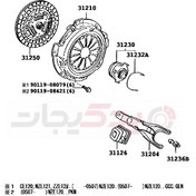 تصویر دیسک کلاچ ( تویوتا , کرولا ) 