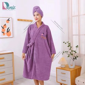 تصویر حوله تن پوش دو تیکه TIME میکروفایبر نانو رنگبندی مختلف 