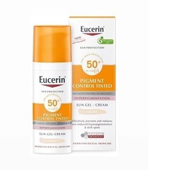 تصویر ضد افتاب اوسرین اصل آلمان پیگمنت کنترل ژل کرم انواع پوست و مستعد لک Eucerin 