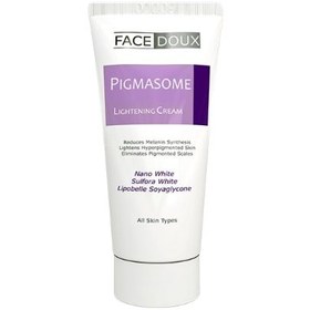 تصویر کرم ضد لک و روشن کننده صورت فیس دوکس پیگمازوم 30 میل Facedoux Pigmasome Face Lightening Cream 30ml