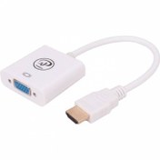 تصویر تبدیل HDMI به VGA ایکس پی مدل 867H با خروجی صدا XP 867H HDMI To VGA Cable with Audio Cable Adapter