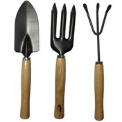 تصویر مجموعه 3 عددی ابزار چنگک و شنکش و بیلچه 