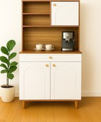 تصویر کافی بار مینیمال عرض ۹۰ سانت رنگ مشکی 