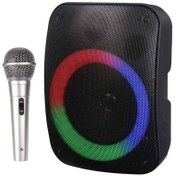 تصویر اسپیکر بی سیم قابل حمل KTS-2000 همراه با میکروفون KBroad KTS-2000 Wireless Speaker