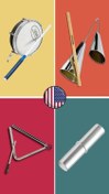 تصویر Hand Percussion Learn Tamborim Triangle Agogo and Shaker 