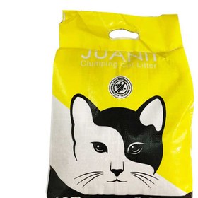 تصویر خاک کیسه ای گربه سوپر پریمیوم با عطر لیمو برند ژوانیت 10 کیلوگرمی Juanit Clumping Cat Litter Lemon Perfume Super Premium 10Kg