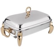 تصویر سوفله مستطیل متوسط پافیلی طلایی یونیک کد UN-3104 