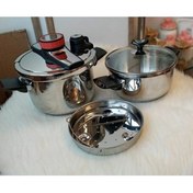 تصویر زودپز دوقلو یونیک مدل UP2043 ظرفیت ۵.۷ لیتر 