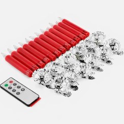 تصویر شمع LED درخت کریسمس چیبو 12 عددی 