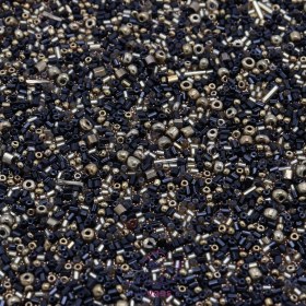 تصویر نگین لواشکی مشکی طلایی کد 4 